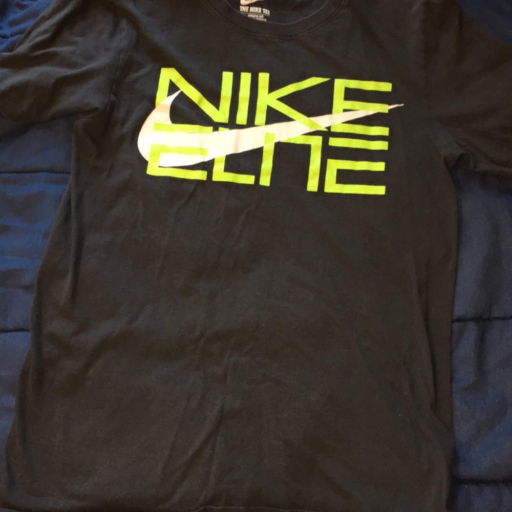 Nike ELITE Black and Neon Yellow T-Shirt